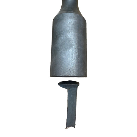 Madido railroad spike driver cup head sized over a railroad track spike head